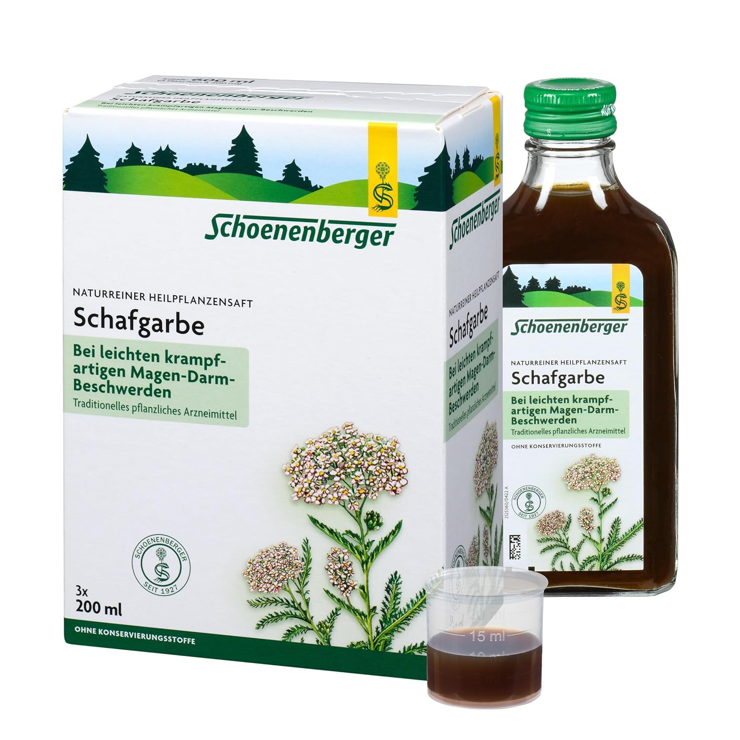 Schoenenberger Schafgarbe Heilpflanzensaft 3x 200ml