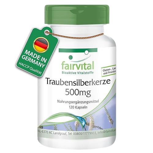 fairvital Traubensilberkerze Kapseln 500mg, 120 Stück