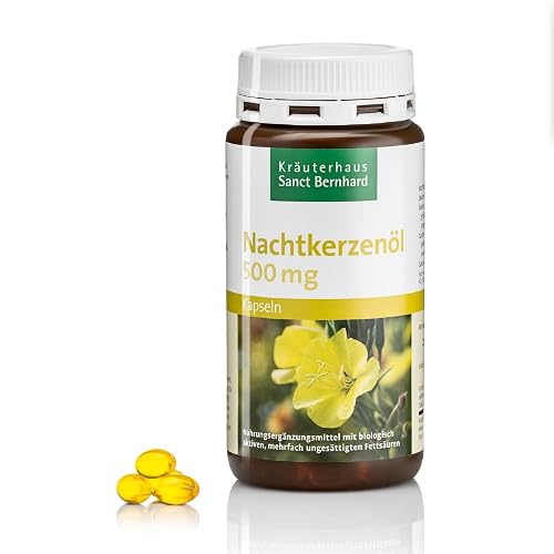 Sanct Bernhard Nachtkerzenöl-Kapseln mit GLA, 200 Kapseln