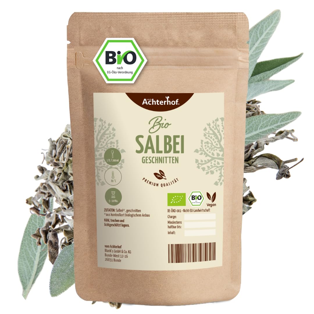 Salbei Bio 1000g getrocknet und geschnitten vom Achterhof
