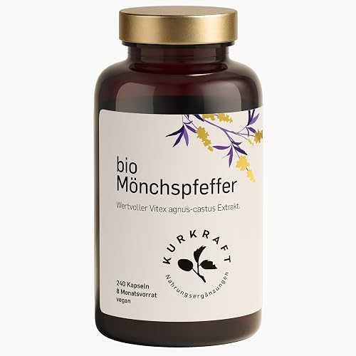 KURKRAFT BIO Mönchspfeffer Kapseln hochdosiert, 240 Stück