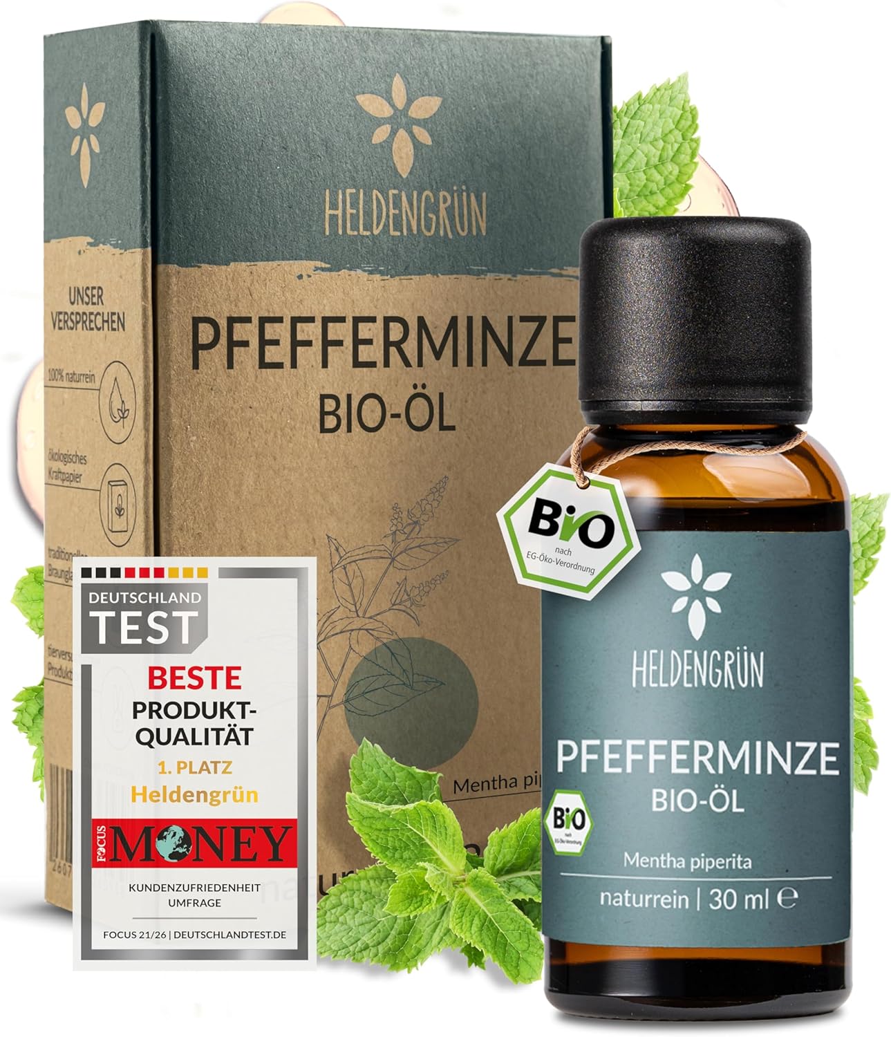 Heldengrün BIO Pfefferminzöl ätherisch